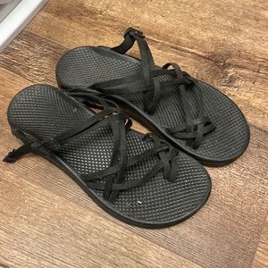 Black Chacos sandals